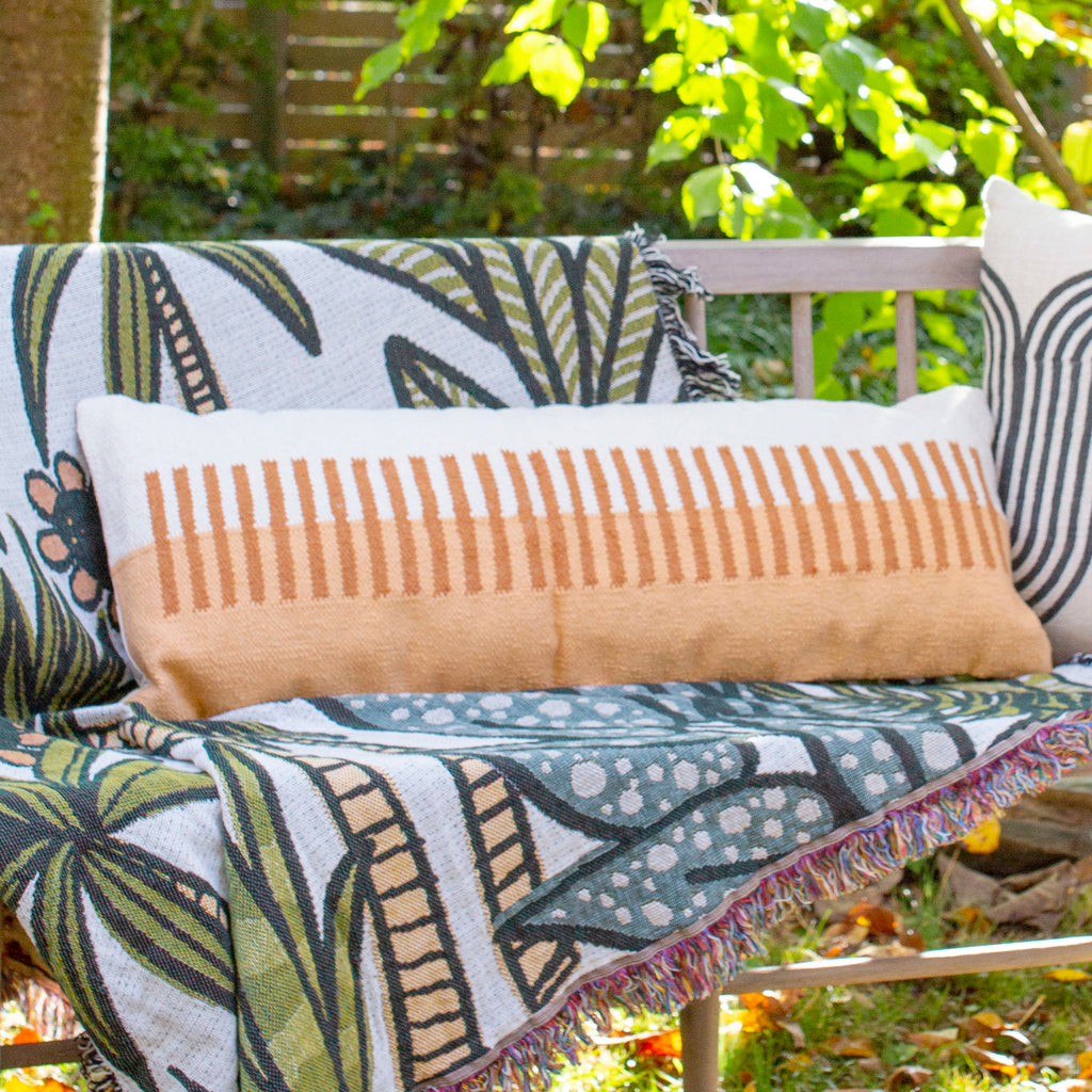 Sandy Point Striped Lumbar Pillow