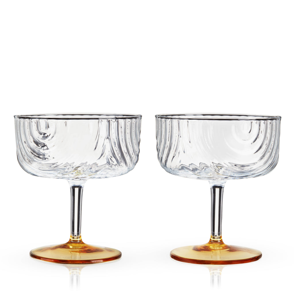 Gatsby Champagne Coupe Glasses, Set of 2 - On Sale - Bed Bath & Beyond -  19215327