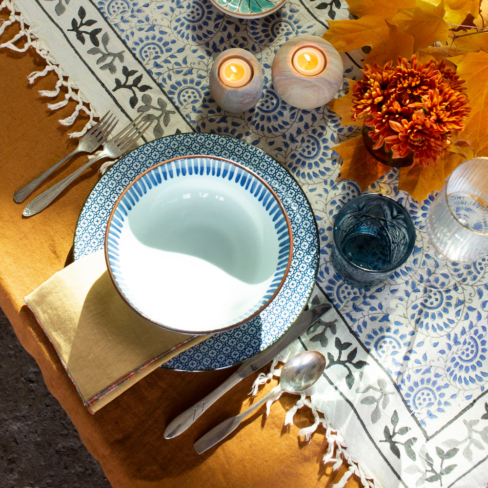 Hazelnut Linen Tablecloth