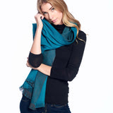 Turquesa Alpaca Reversible Wrap