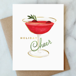 Cranberry Cocktail Holiday Card