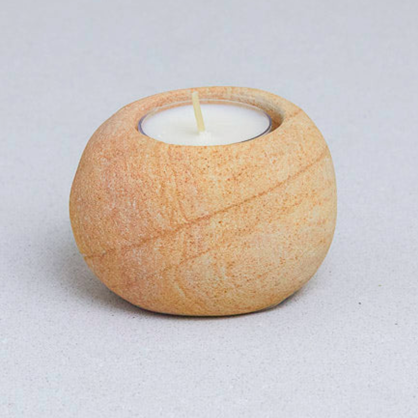 Rainbow Sandstone Candleholder