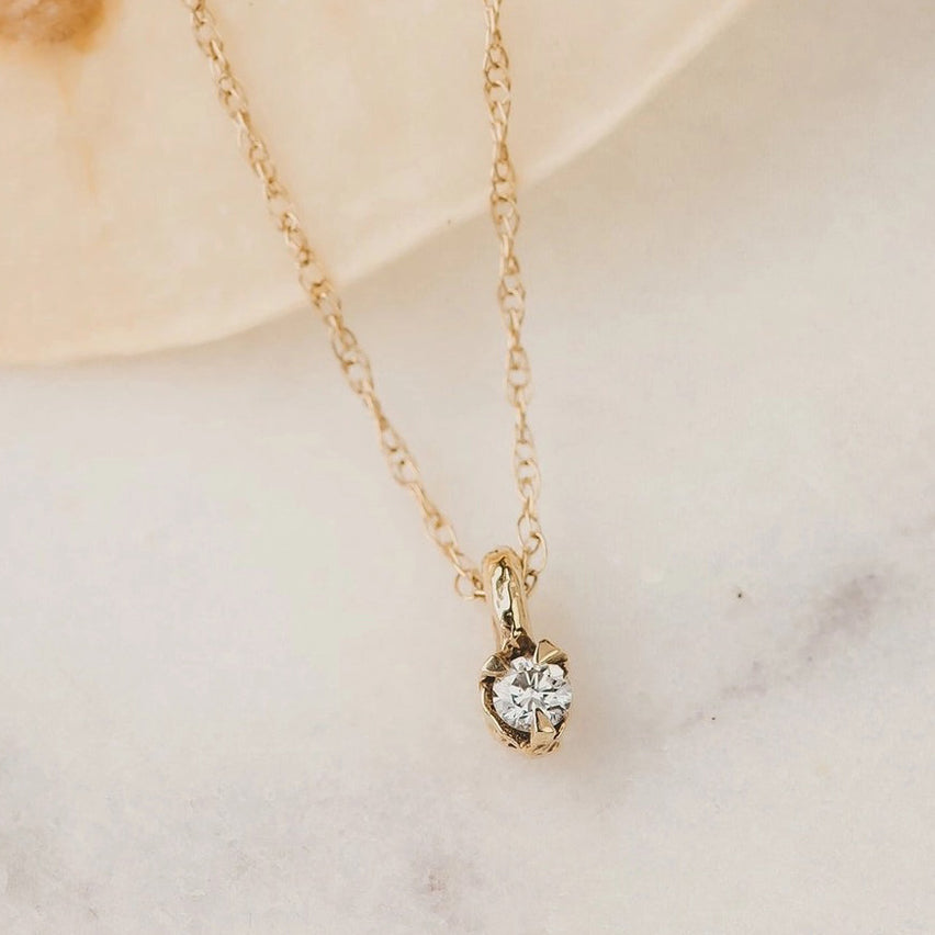 14k Diamond Pendant Necklace