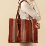 Irma Structured Tote in Chestnut