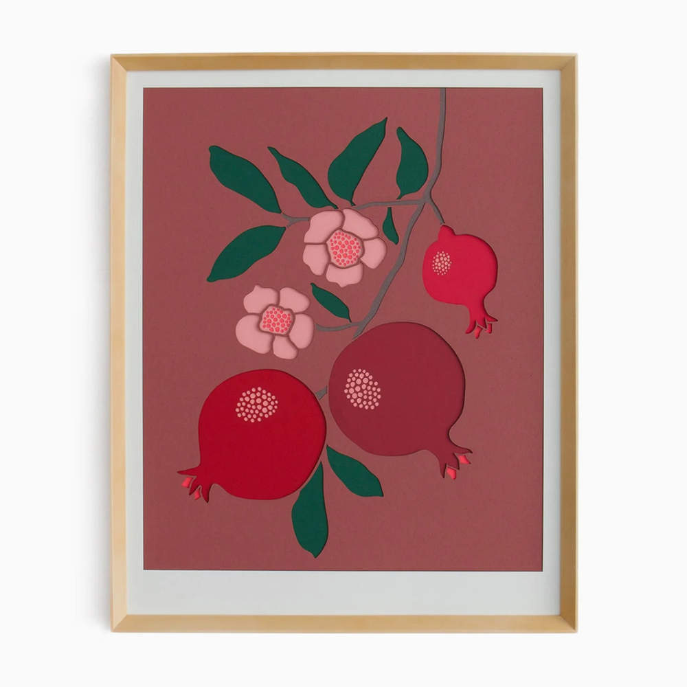 Terracotta Pomegranate Framed Print