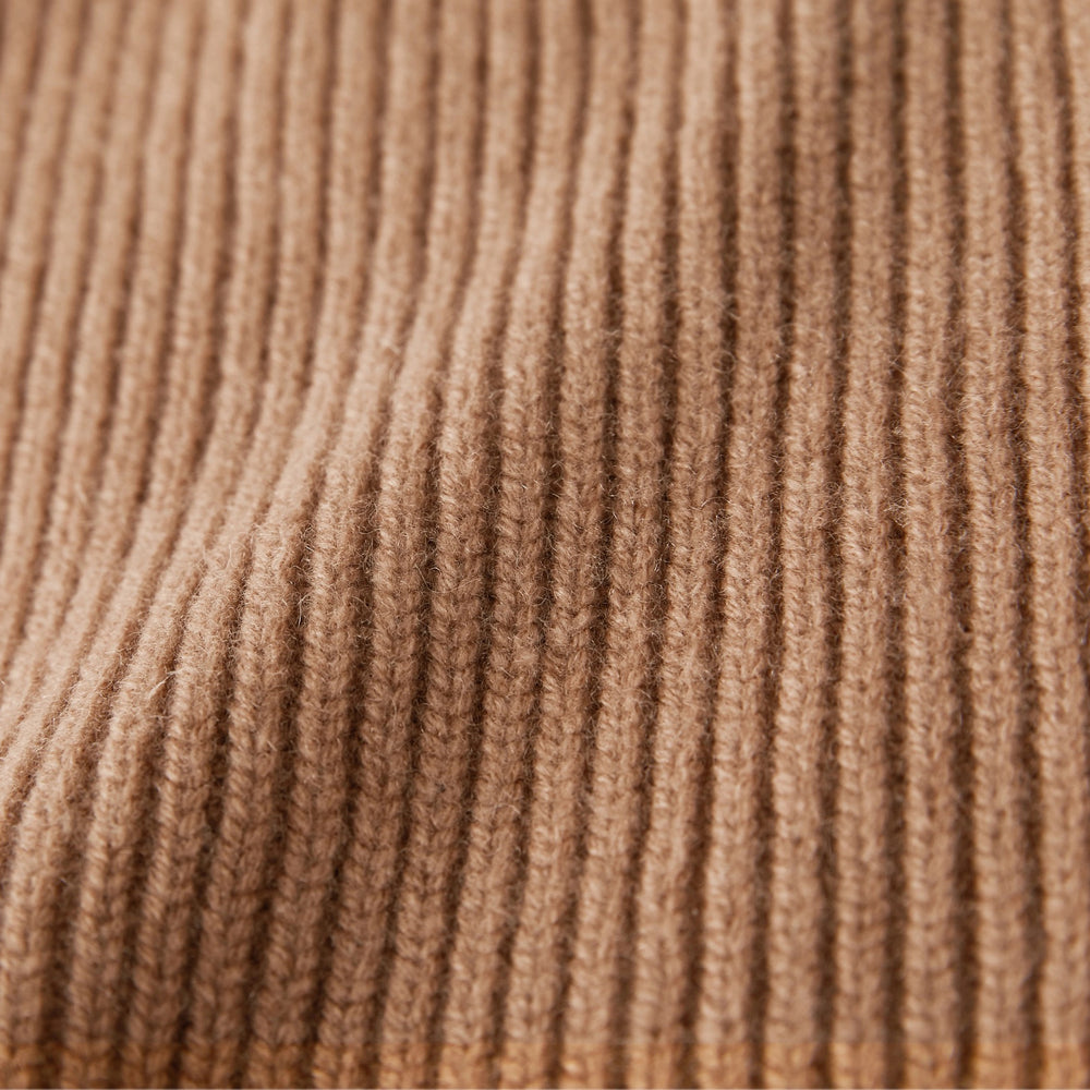 Cashmere Wool Beanie in Camel