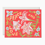 Peace and Love Amaryllis Card