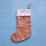 Linen Stocking in Cinnamon