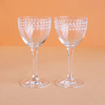 Engraved Nick & Nora Glass, Set of 2