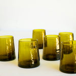 Amber Moroccan Glass, Set of 6