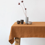 Hazelnut Linen Tablecloth