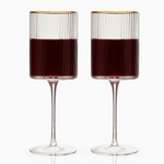 Meridian Ripple Wine Glass, Set of 2