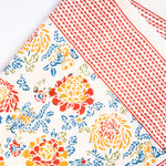 Canton Flower Block Print Tablecloth