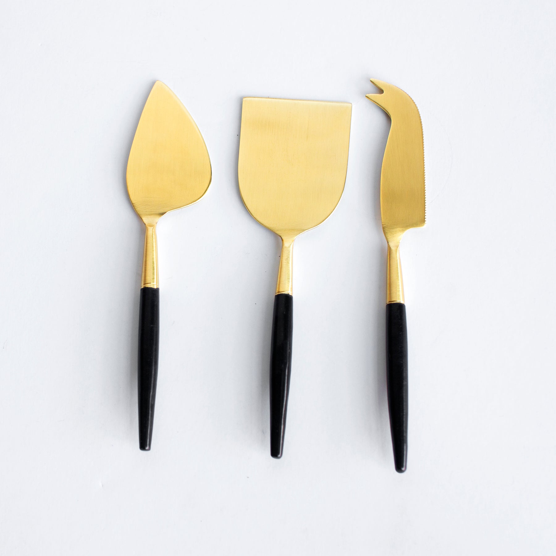 Black and Gold Design Cheese Knives Set of 4 – CoCo B. Kitchen & Home