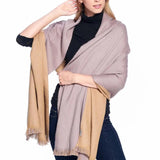 Tawny Olive Alpaca Reversible Wrap